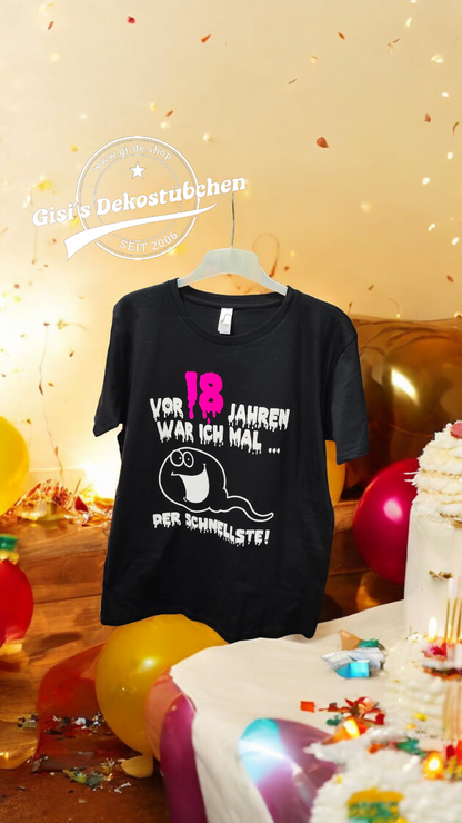 Herren Damen T-Shirt Geburtstag lustiger
