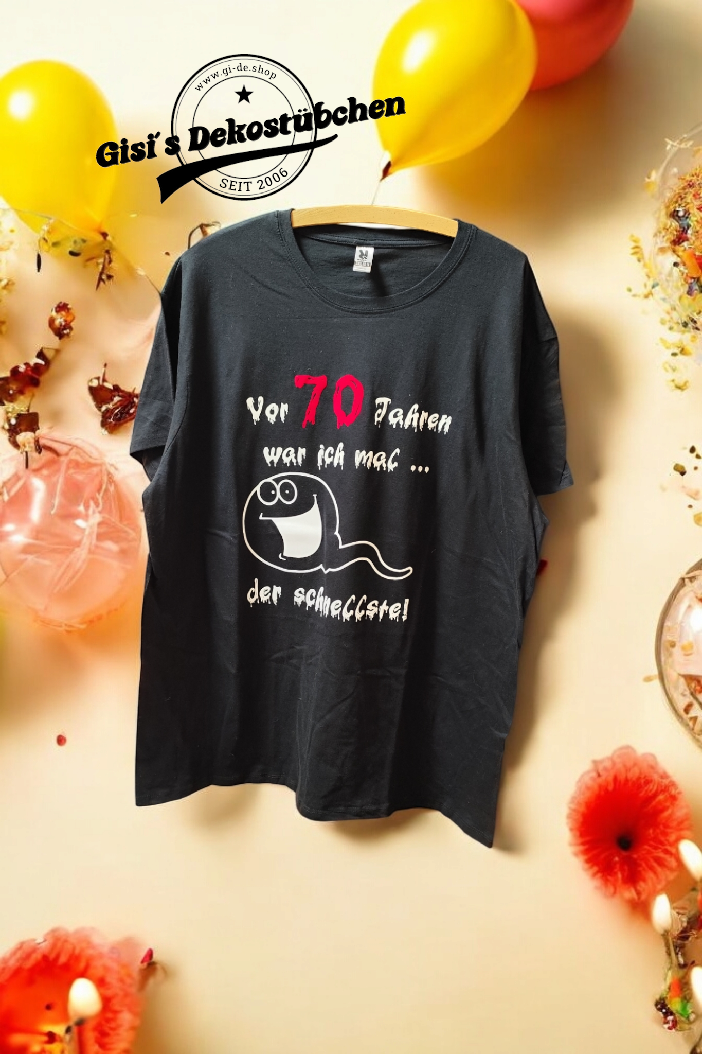Herren Damen T-Shirt Geburtstag lustiger