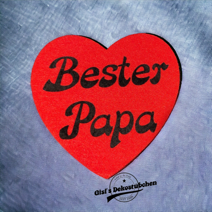 Herz-Filzuntersetzer