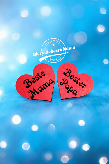 Herz-Filzuntersetzer