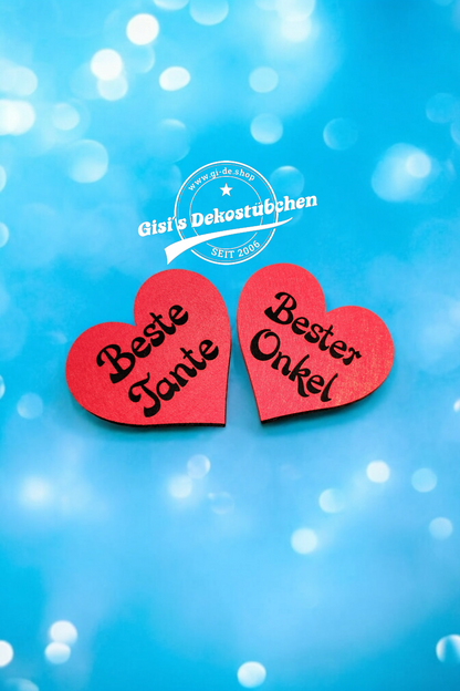 Herz-Filzuntersetzer