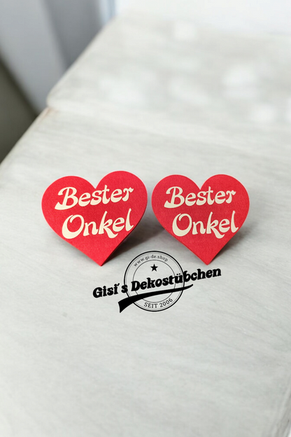 Herz-Filzuntersetzer