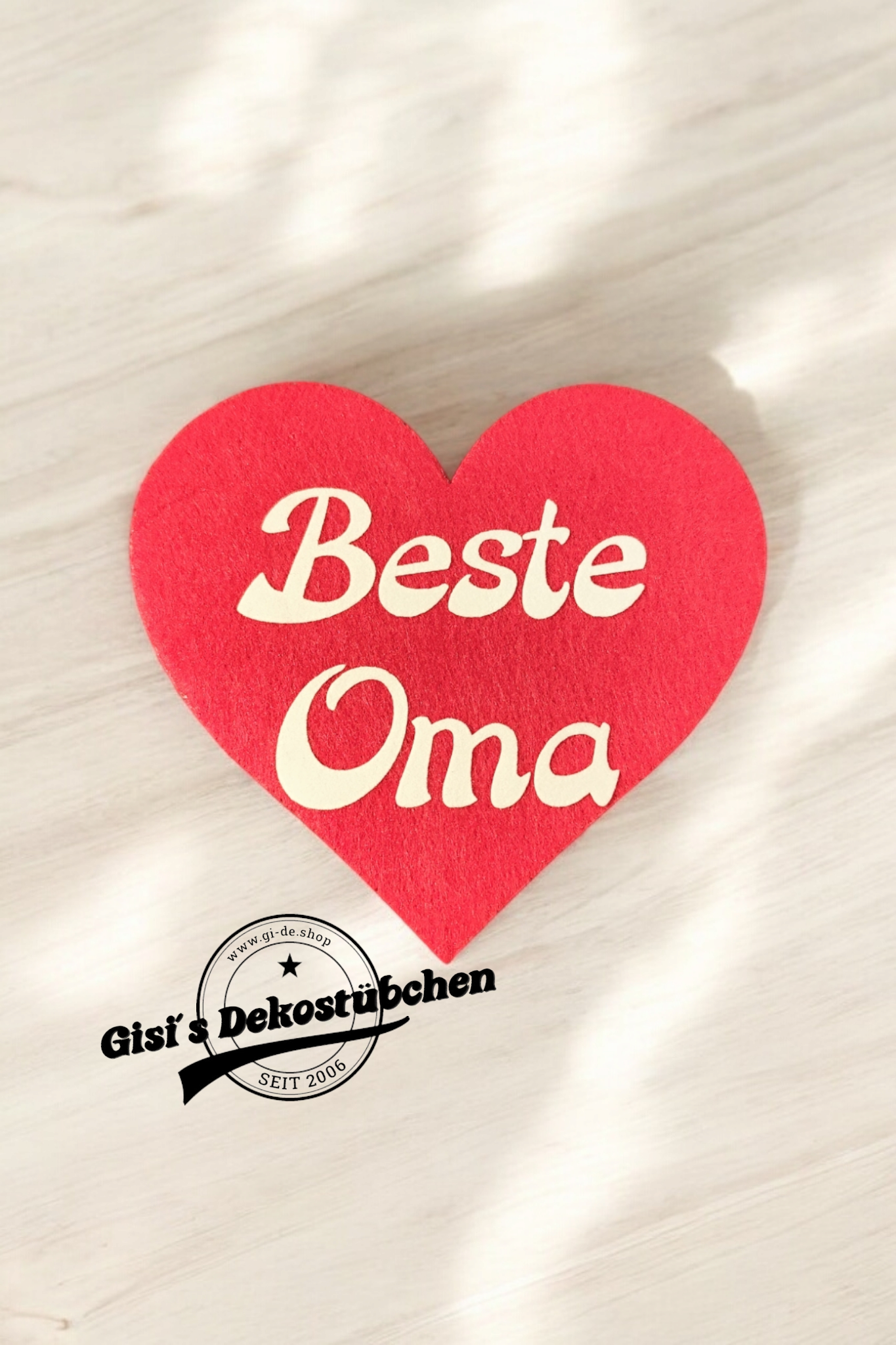 Herz-Filzuntersetzer