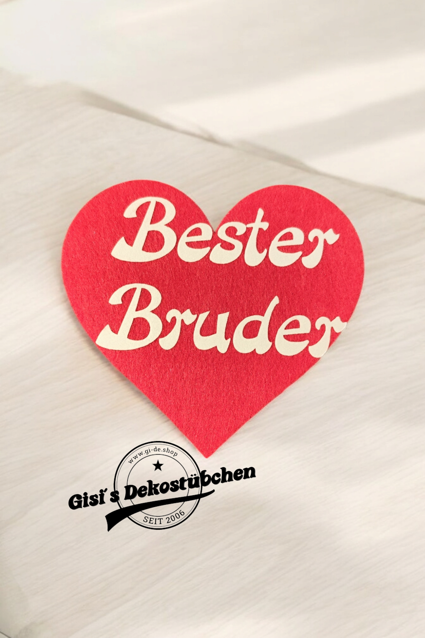 Herz-Filzuntersetzer