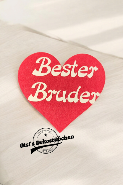 Herz-Filzuntersetzer