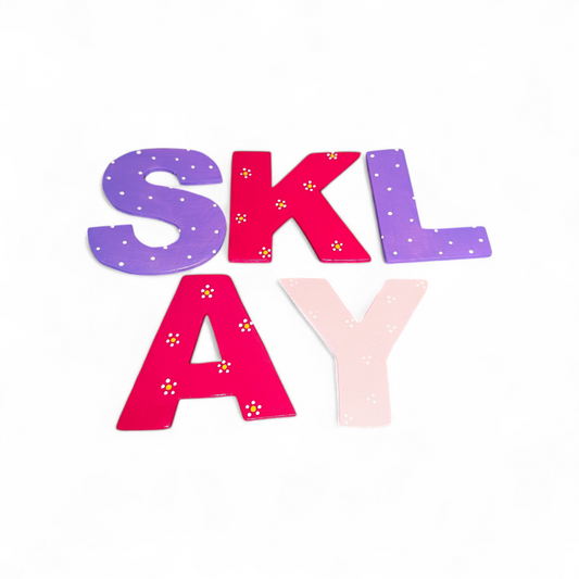 Holzbuchstaben handgefertigte Unikate 8 cm