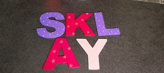 Holzbuchstaben handgefertigte Unikate 8 cm