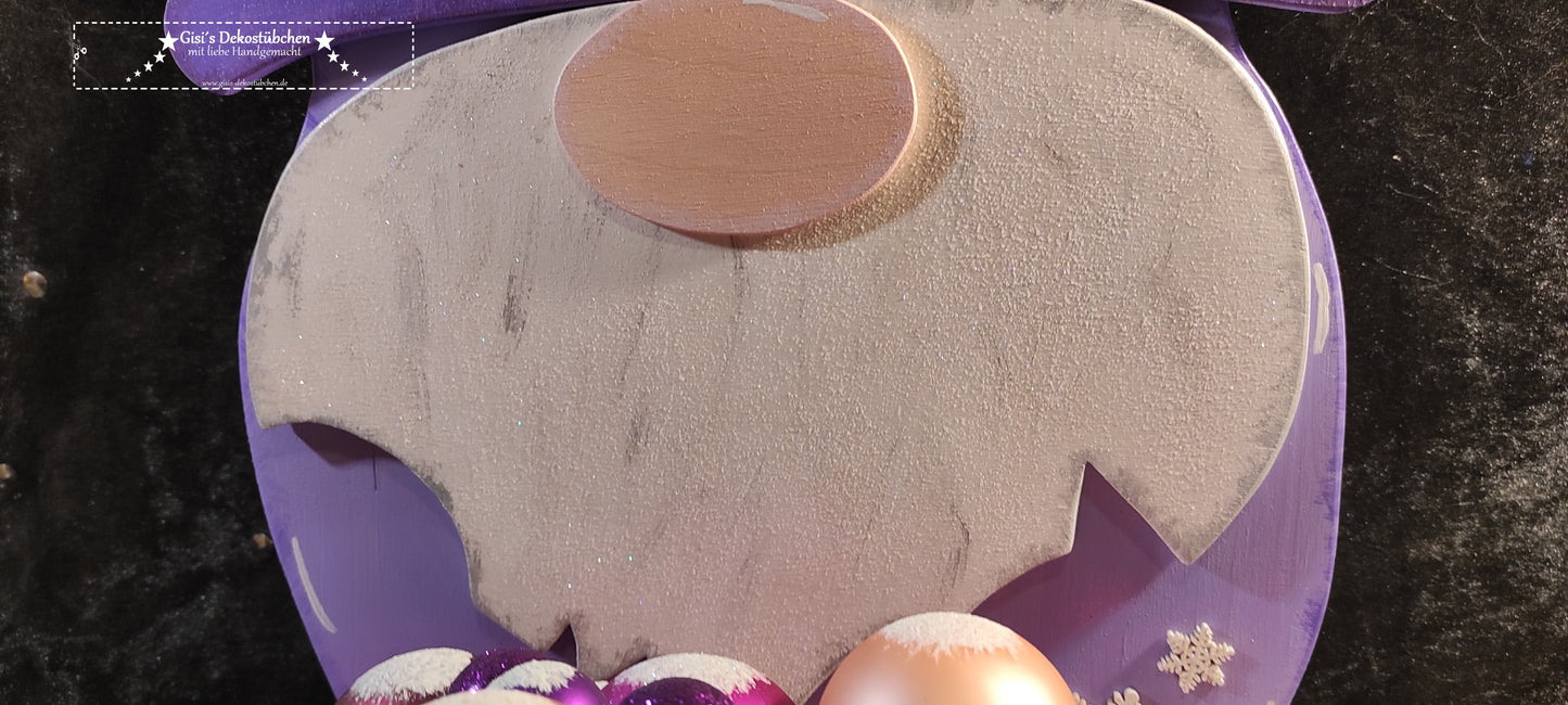 Holzwichtel Winter (4 Jahreszeiten) beleuchtet