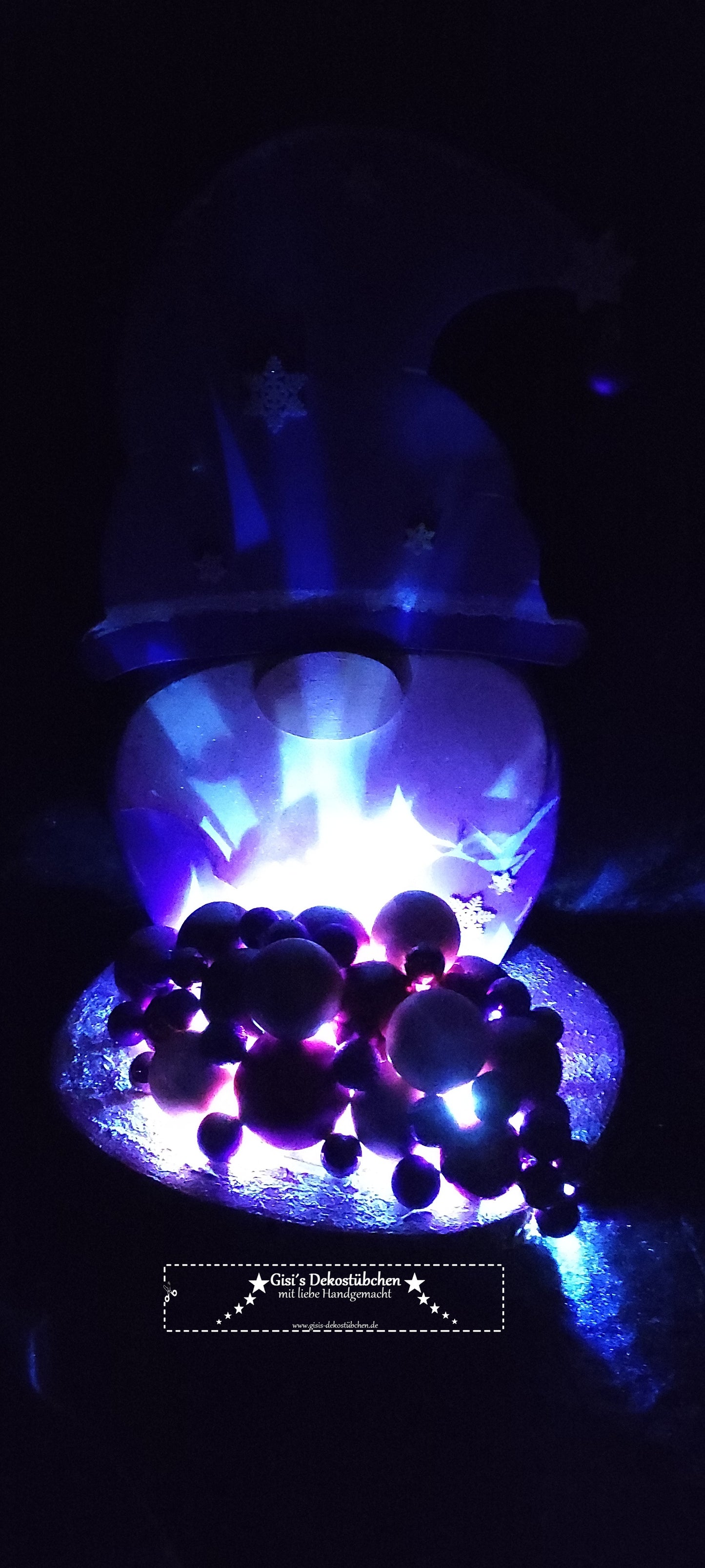 Holzwichtel Winter (4 Jahreszeiten) beleuchtet