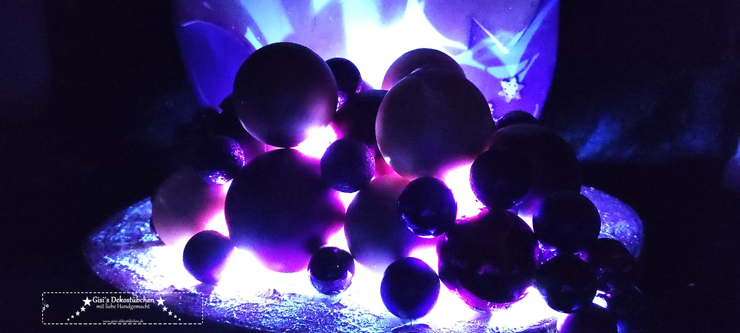 Holzwichtel Winter (4 Jahreszeiten) beleuchtet