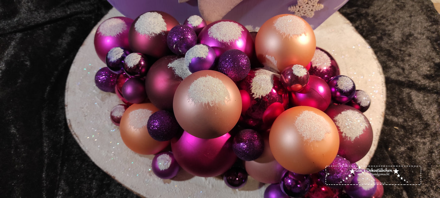 Holzwichtel Winter (4 Jahreszeiten) beleuchtet