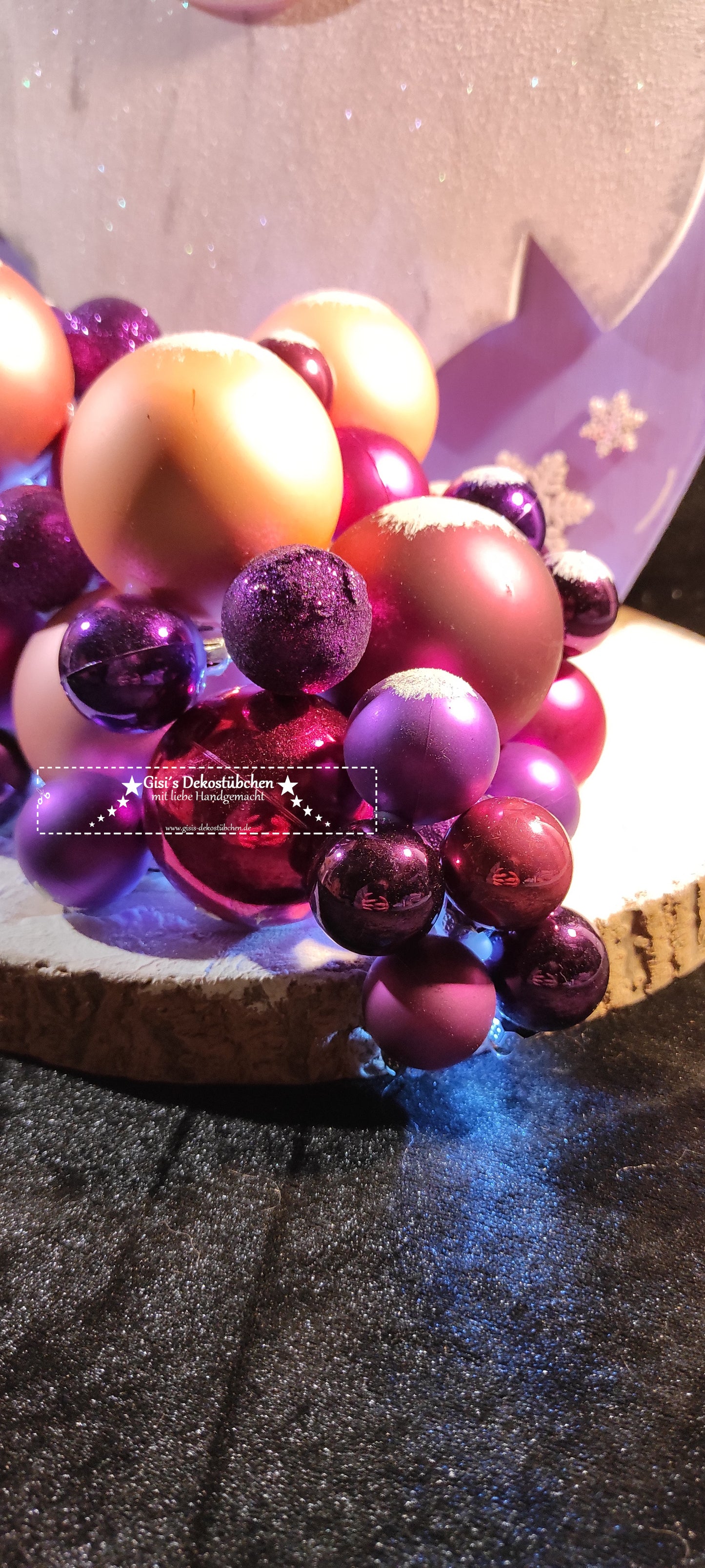 Holzwichtel Winter (4 Jahreszeiten) beleuchtet