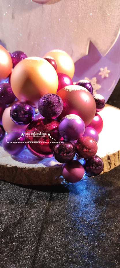 Holzwichtel Winter (4 Jahreszeiten) beleuchtet