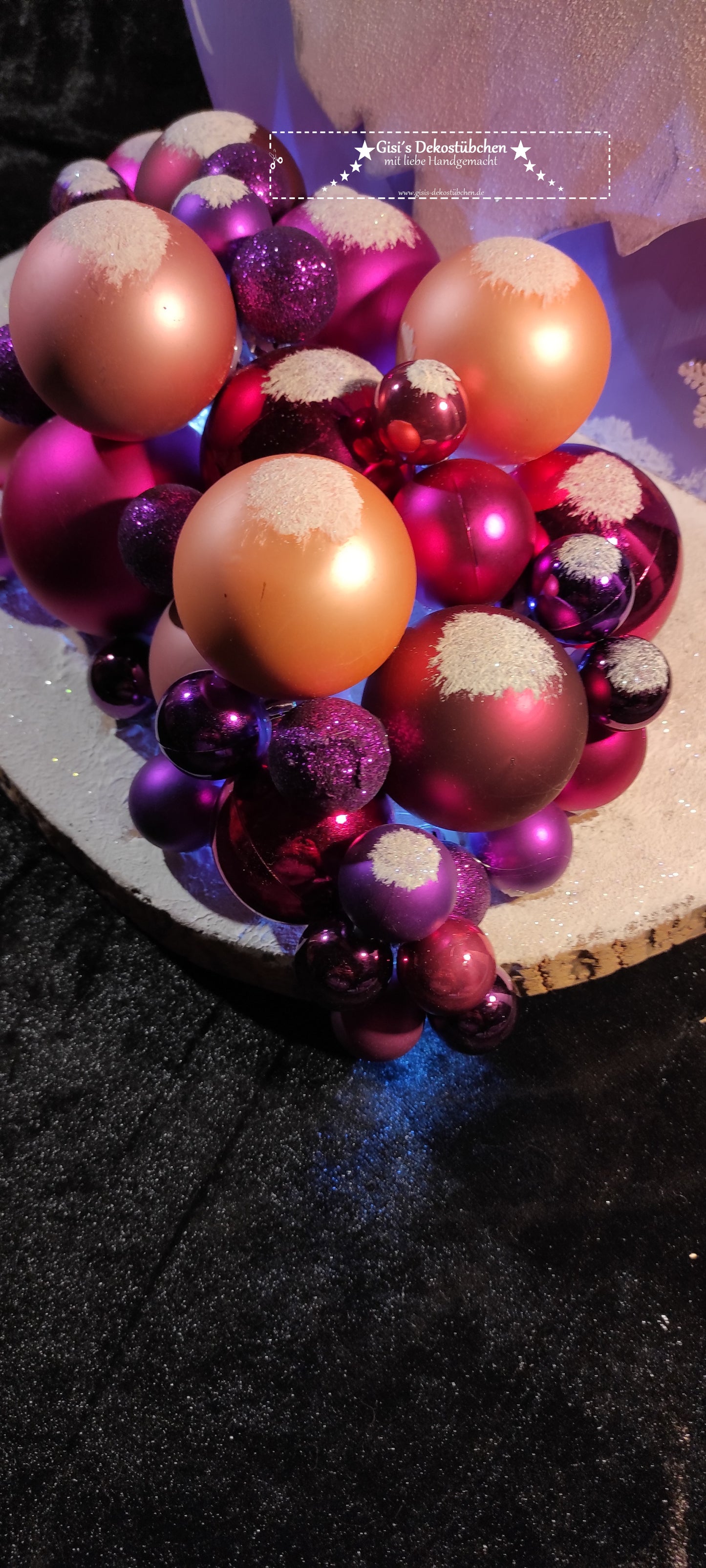 Holzwichtel Winter (4 Jahreszeiten) beleuchtet