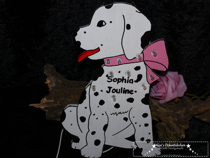 Hund / Hundewelpe Wandlampe / Kinderlampe mit LED