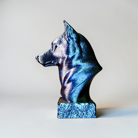 🐺 Husky Büste 3D Druck | Detaillierte Hunde Skulptur | Dekofigur | Wunschfarbe