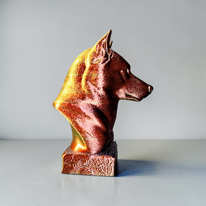 🐺 Husky Büste 3D Druck | Detaillierte Hunde Skulptur | Dekofigur | Wunschfarbe