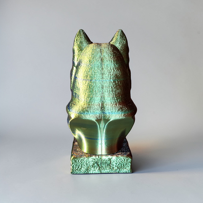 🐺 Husky Büste 3D Druck | Detaillierte Hunde Skulptur | Dekofigur | Wunschfarbe