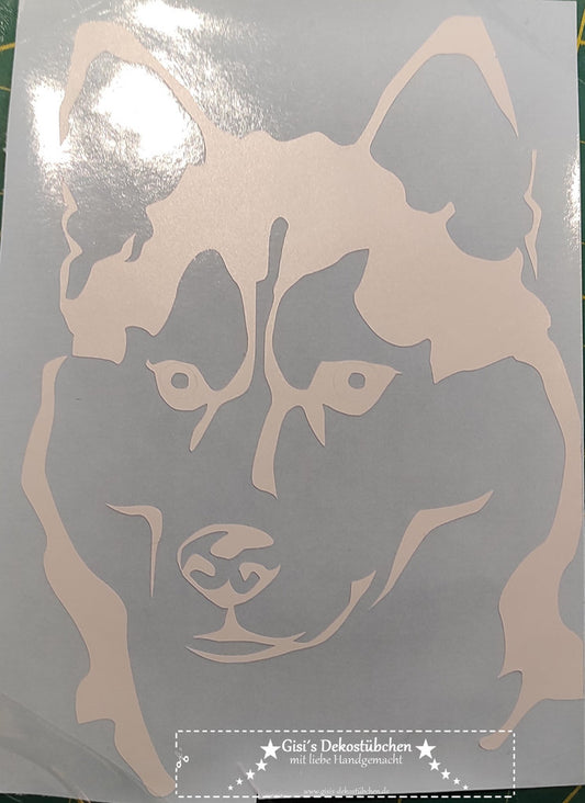 Husky - Animal - Tattoo - Vinyl Aufkleber Aufkleber für Auto, Laptop