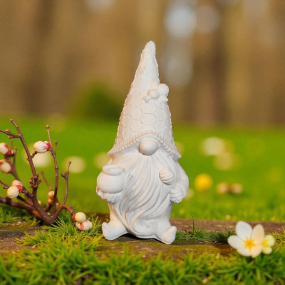 Keramik Wichtel mit Biene und Honig