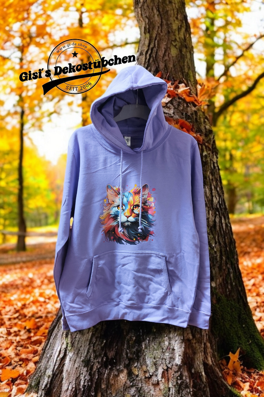 Katze Katzen Hoodie, Kätzchen, Pullover Miau Mieze Weihnachtsgeschenk Geschenkidee Katzenmutter