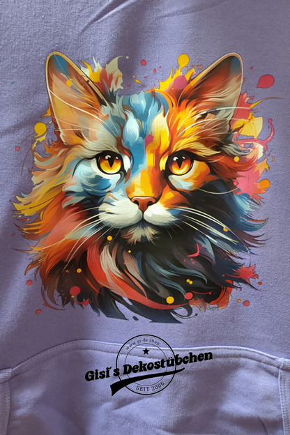 Katze Katzen Hoodie, Kätzchen, Pullover Miau Mieze Weihnachtsgeschenk Geschenkidee Katzenmutter