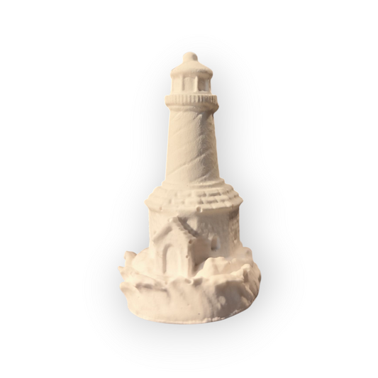 Keramik-Leuchtturm 5,5 cm – maritime Miniatur, weiß, 28 g