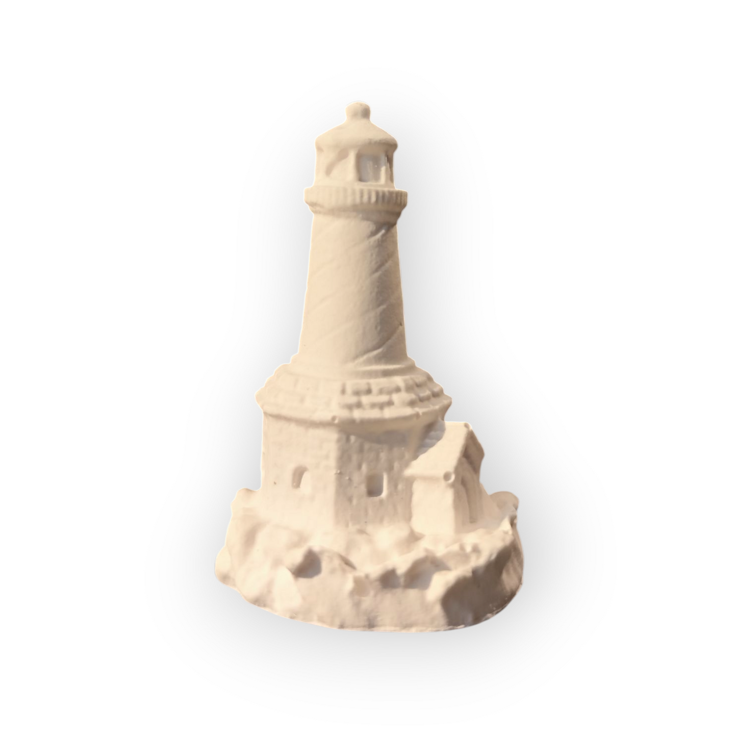 Keramik-Leuchtturm 5,5 cm – maritime Miniatur, weiß, 28 g