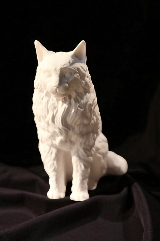 Keramik Maine Coon Katze Dekoration