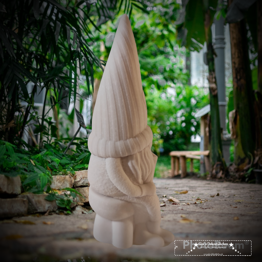 Keramik Wichtel Nr. 1 sitzende mit Herz