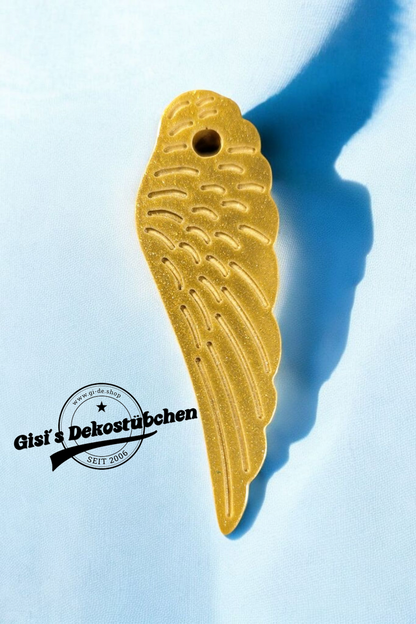 Keramik Flügel klein in Gold oder Silber