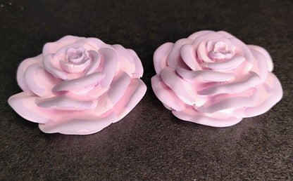 Keramik Rose in Pastellfarben – Handgefertigt – 2 Wunschfarben – Unikat – 7,7 cm