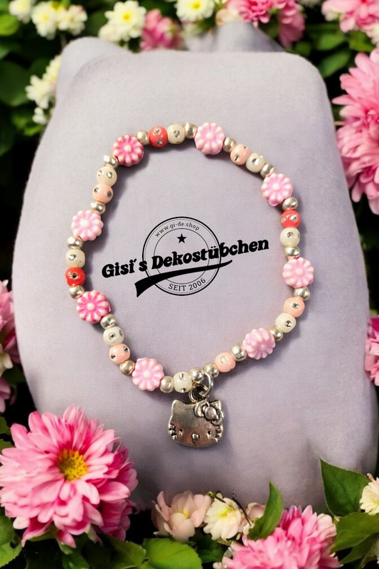 Kinder Armband mit Anhänger Perlen