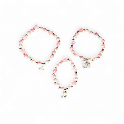 Kinder Armband mit Anhänger Perlen