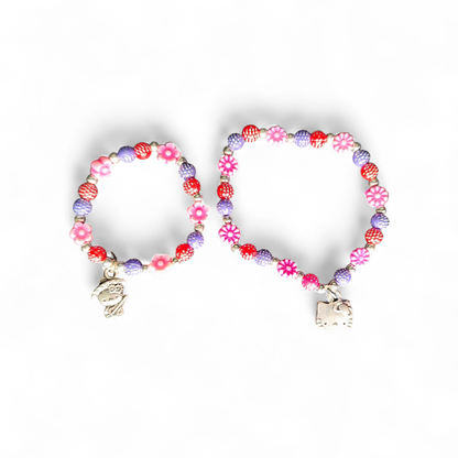 Kinder Armband mit Anhänger Perlen