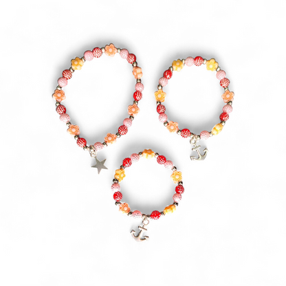 Kinder Armband mit Anhänger Perlen