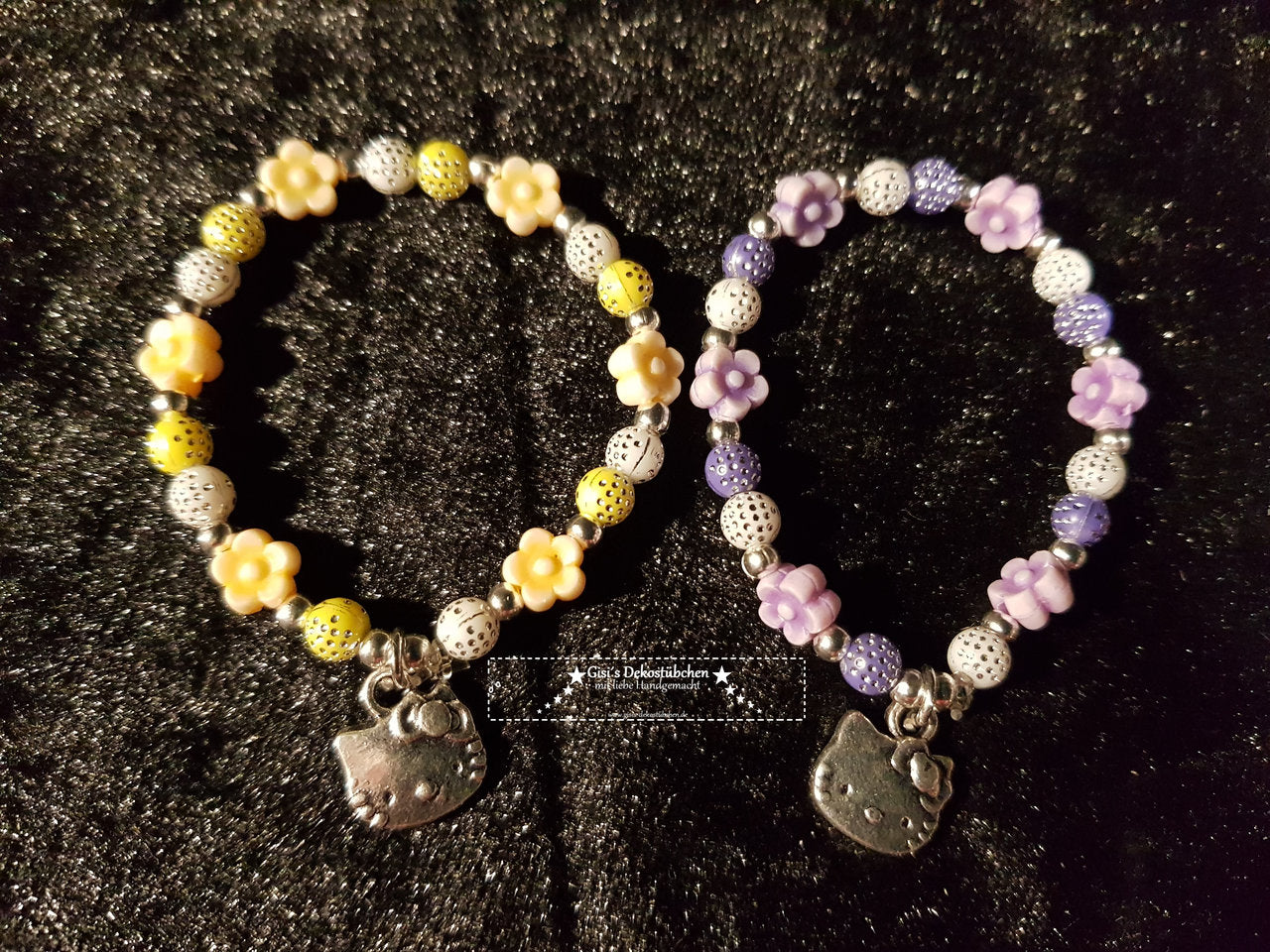 Kinder Armband mit Anhänger Perlen