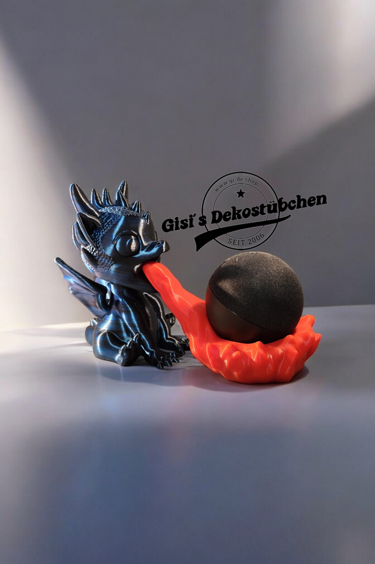 Feuer Drache für Alexa Echo 5 Drachenbaby
