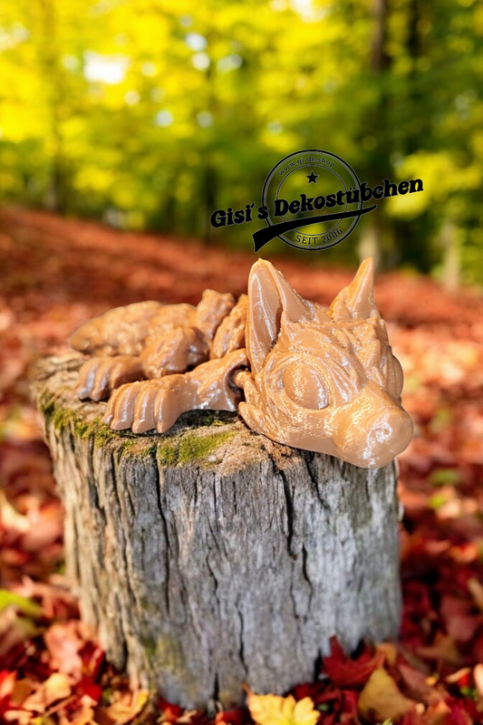 Kleines Wolf-Welpen Spielzeug