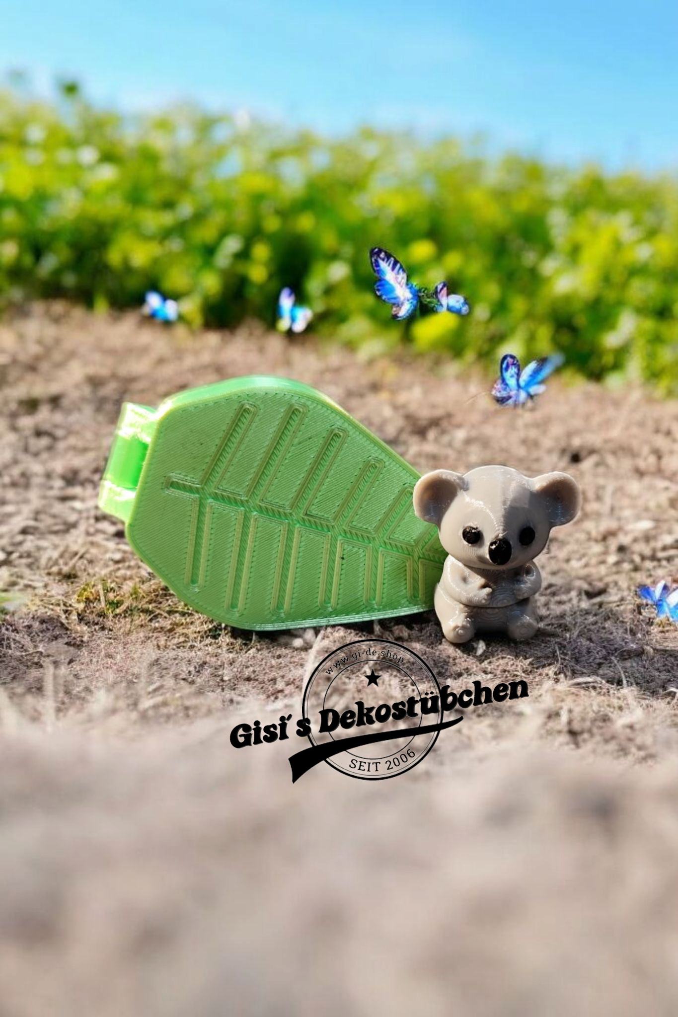 Koala mit Eukalyptusbox