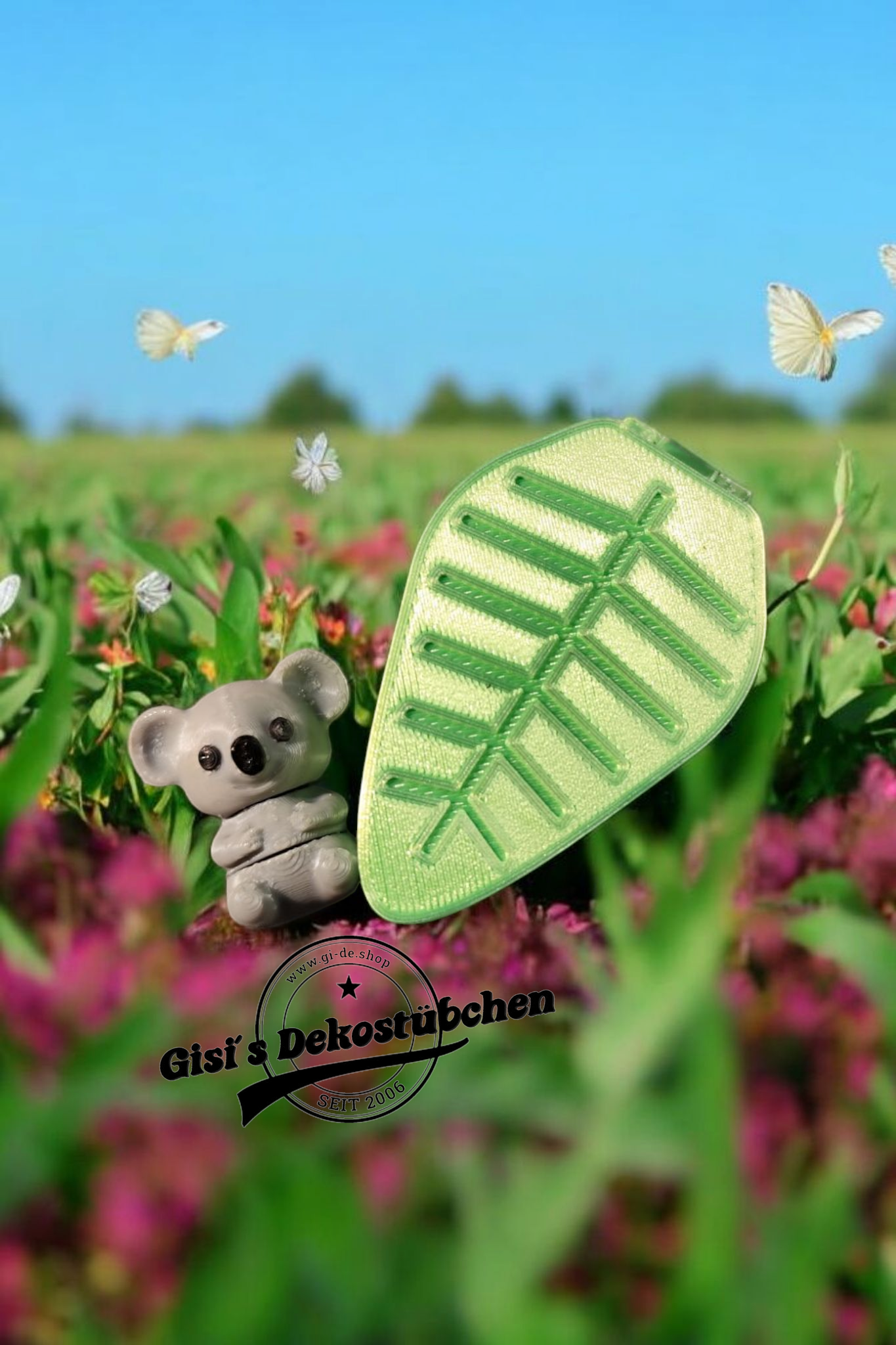 Koala mit Eukalyptusbox