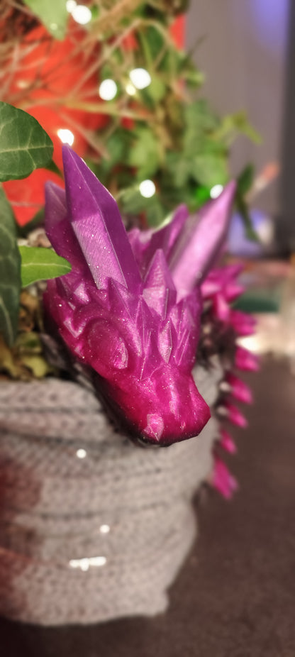Kristall Drache 3D Druck – Flexi Drache 27 cm – PLA – 28 Farben – Fantasy Deko