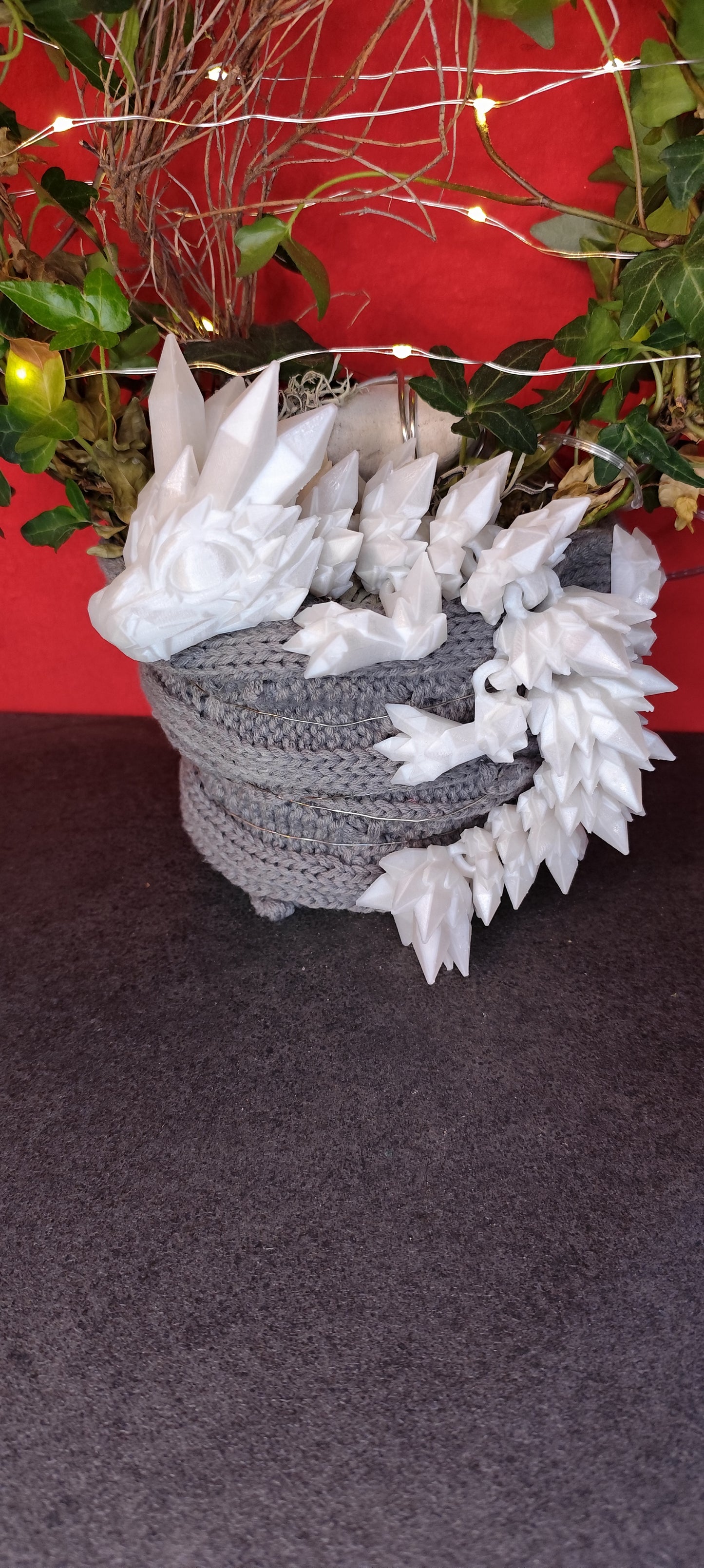 Kristall Drache 3D Druck – Flexi Drache 27 cm – PLA – 28 Farben – Fantasy Deko