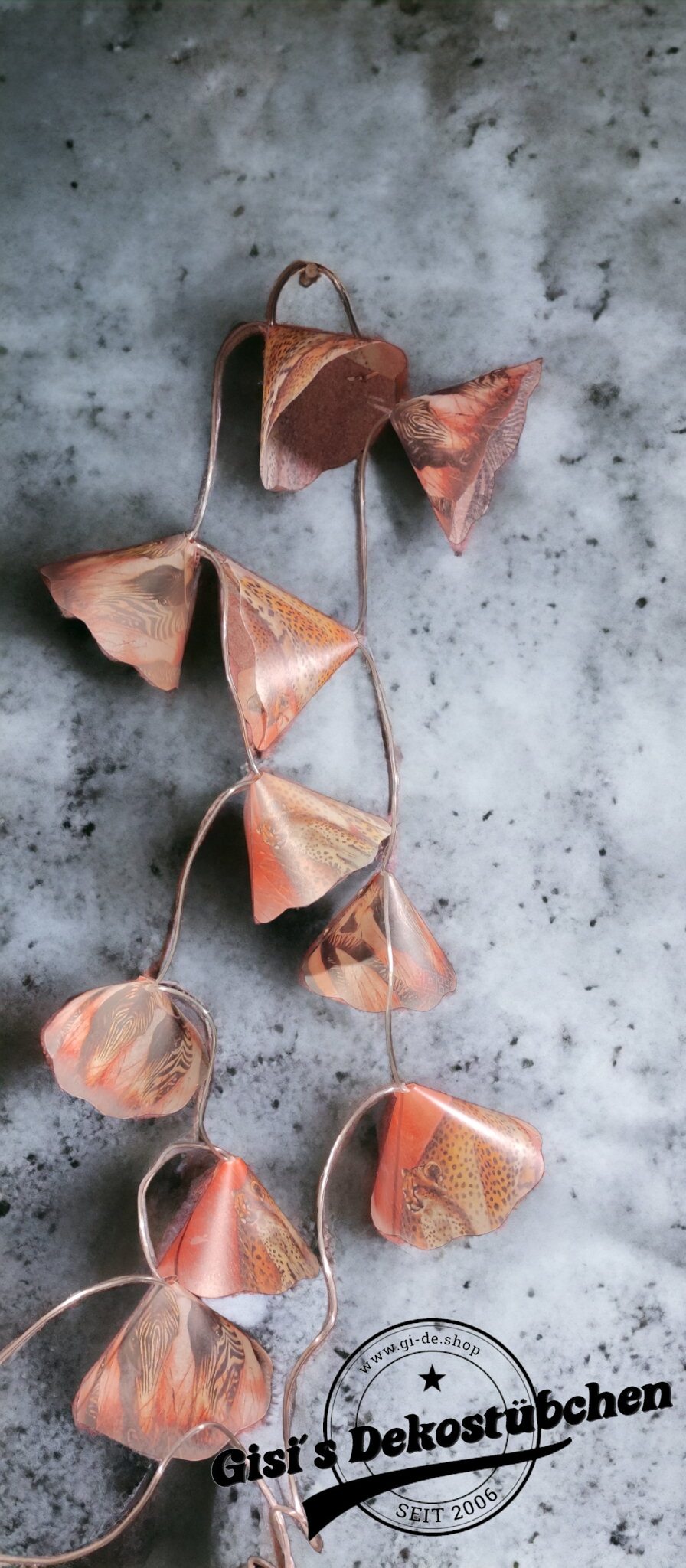 Lampe mit Lichterkette Afrika Tiere Zebras, Geparden mit LED