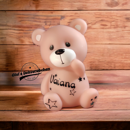 Led Lampe Nachtlicht Bär Teddy mit Namen