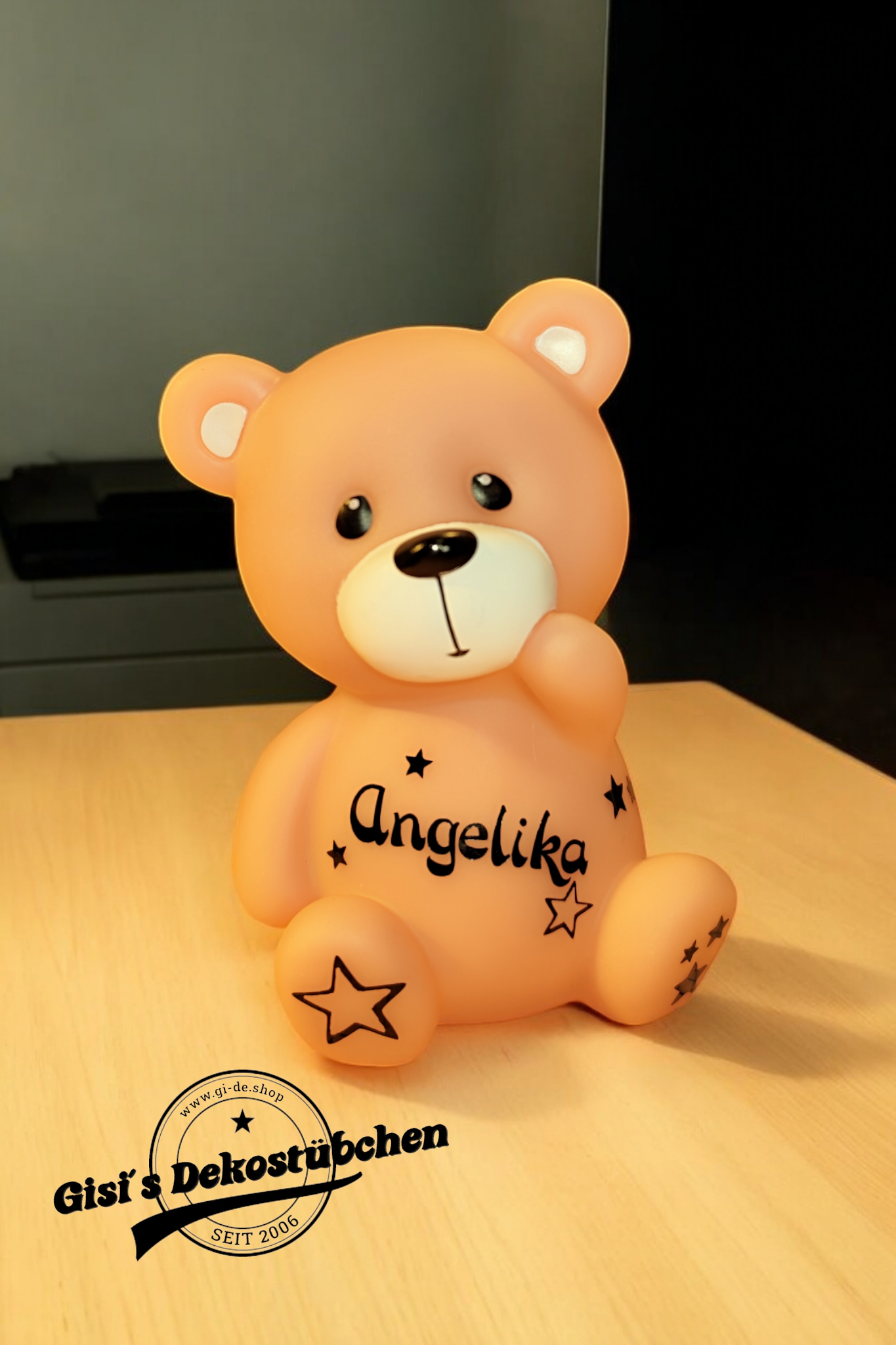 Led Lampe Nachtlicht Bär Teddy mit Namen