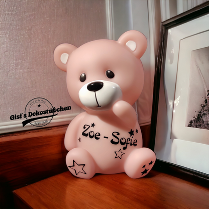 Led Lampe Nachtlicht Bär Teddy mit Namen