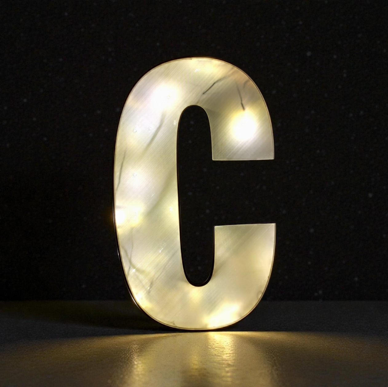 Leuchtbox Buchstabe A–Z – ca. 30 cm – 3D gedruckt – eigenes Design – Lichtbox für Lichterketten