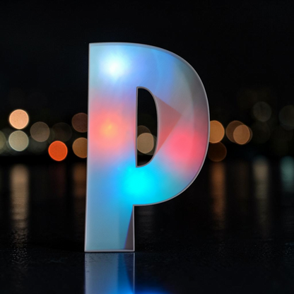 Leuchtbox Buchstabe A-Z – 3D Druck 30 cm – Lichtbox für Lichterketten – Handgefertigt