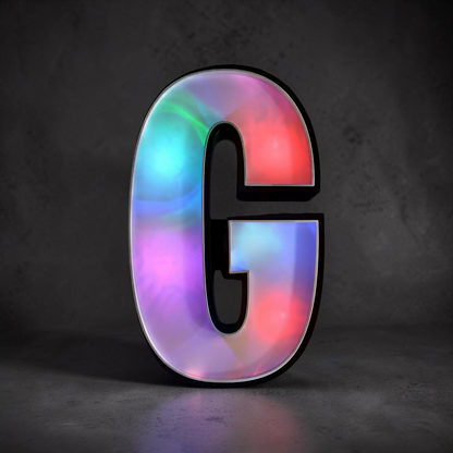 Leuchtbox Buchstabe A-Z – 3D Druck 30 cm – Lichtbox für Lichterketten – Handgefertigt